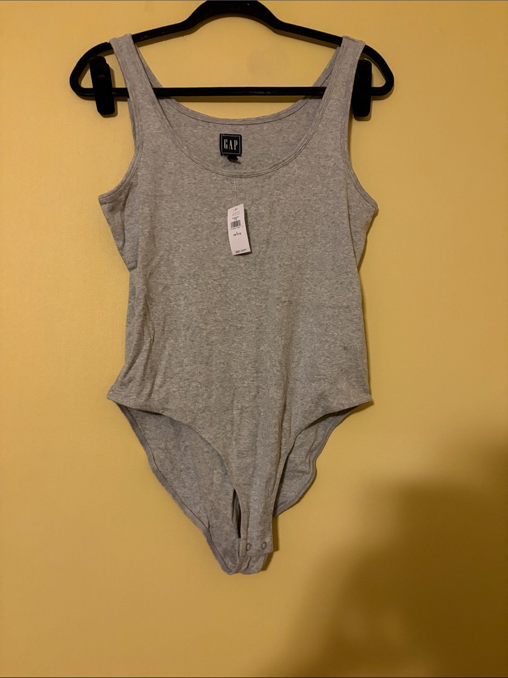 GAP Light Gray Ribbed Tank Bodysuit